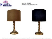 bedside table lamp with shade