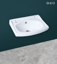 Sanitary Wash Basin - Color: White