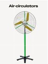 Air Circulator Fan - Blade Material: Almunium