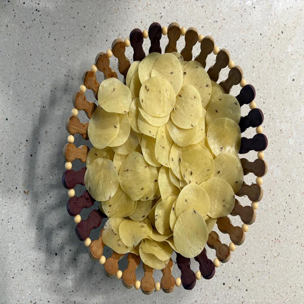 Jeera Rice Khichiya Papad 2 Inch - Best Before: 6 Months