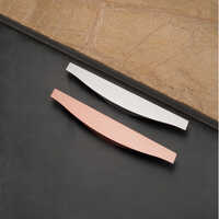 Hidden Cabinet Handle - Aluminum, Various Sizes Available, Rose Gold Color | Polished Smooth Surface, Weather-resistant, Anti-corrosion, Screw-in Installation