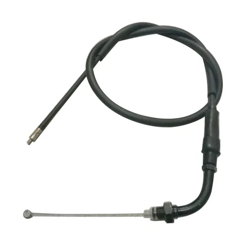 Bike Throttle Cable - Color: Black