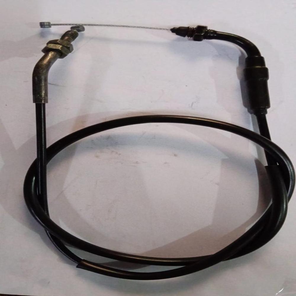 Bike Throttle Cable - Color: Black