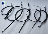 Bike Throttle Cable - Color: Black