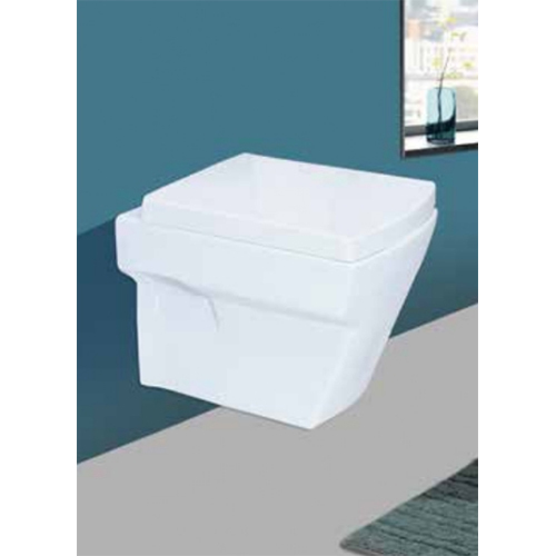 Wall Hung Square Plain Commode