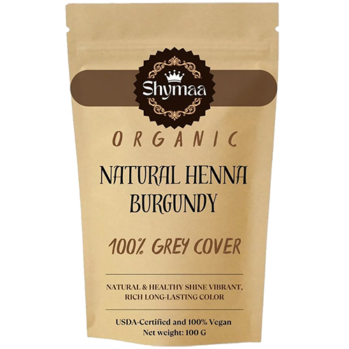 100% Organic Certified Burgundy Henna Powder Hair Colors