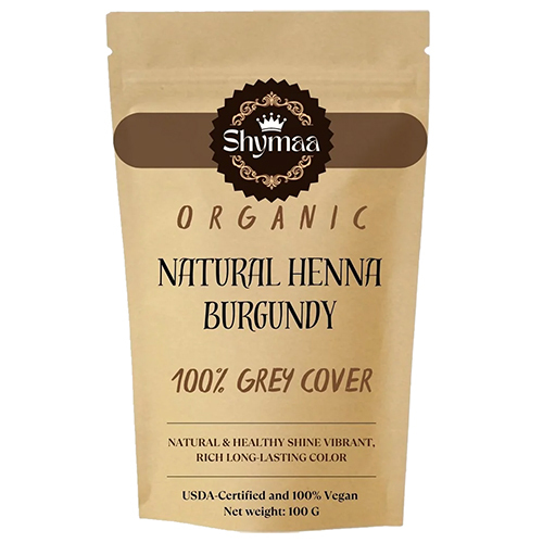 100% Organic Burgundy Henna Hair Color