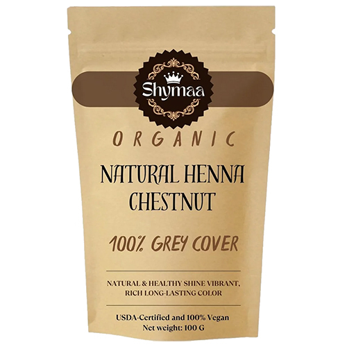 100% Organic Certified Chestnut Henna Hair Colors