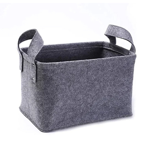 Organizer For Toys Books Clothes Foldable Basket Multipurpose Bag - Color: Grey