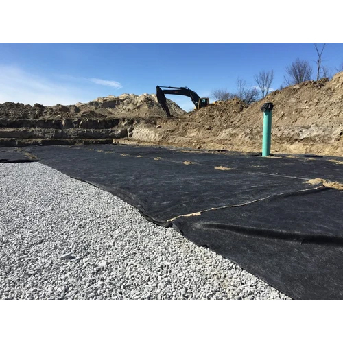 Non Woven Filter Separator Geotextile Fabric - Color: Black