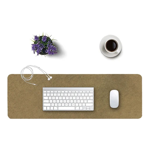 Felt Desk Mat For Desktop, Laptop, Keyboard - Color: Grey