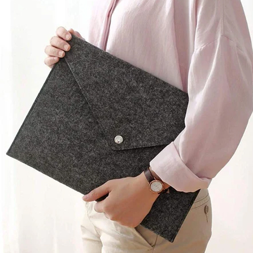 A4 Felt Document Folders - Color: Grey