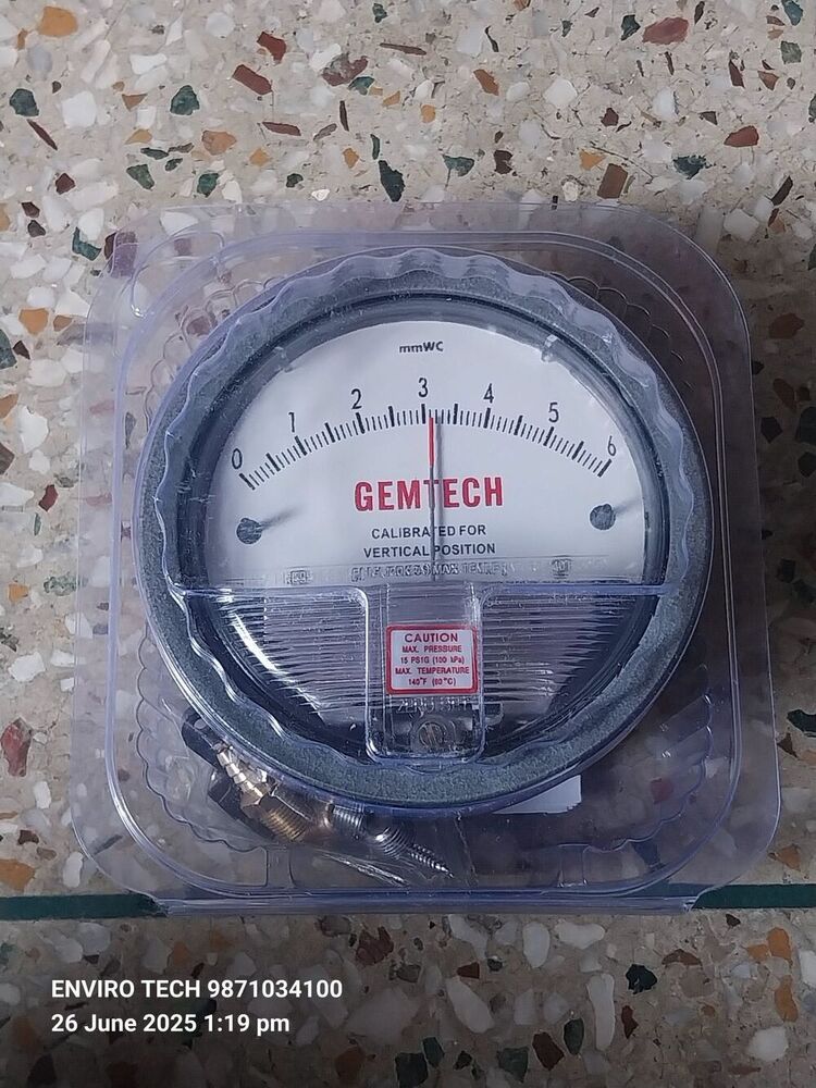 GEMTECH Differential Pressure Gauge Supplier From Bhadohi Uttar Pradesh