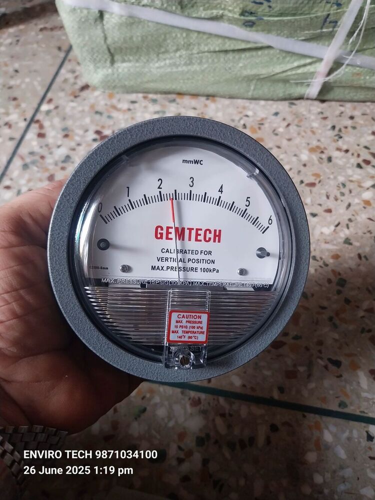 GEMTECH Differential Pressure Gauge Supplier From Bhadohi Uttar Pradesh