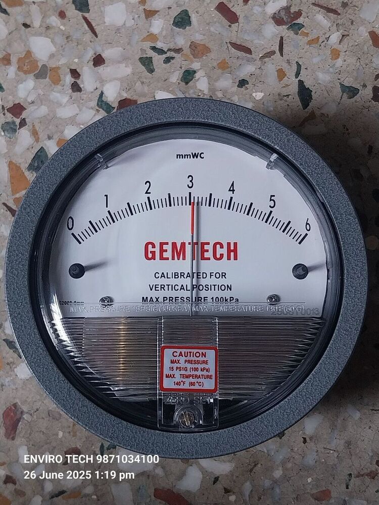 GEMTECH Differential Pressure Gauge Supplier From Bhadohi Uttar Pradesh