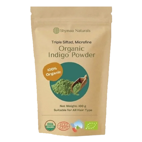 100% Organic Indigo Powder 100gms Pouch Packing