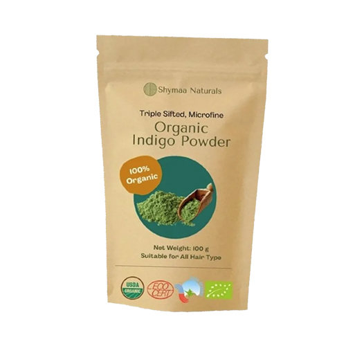 100% Organic Indigo Powder Haor Colors 100g Pouch Packing