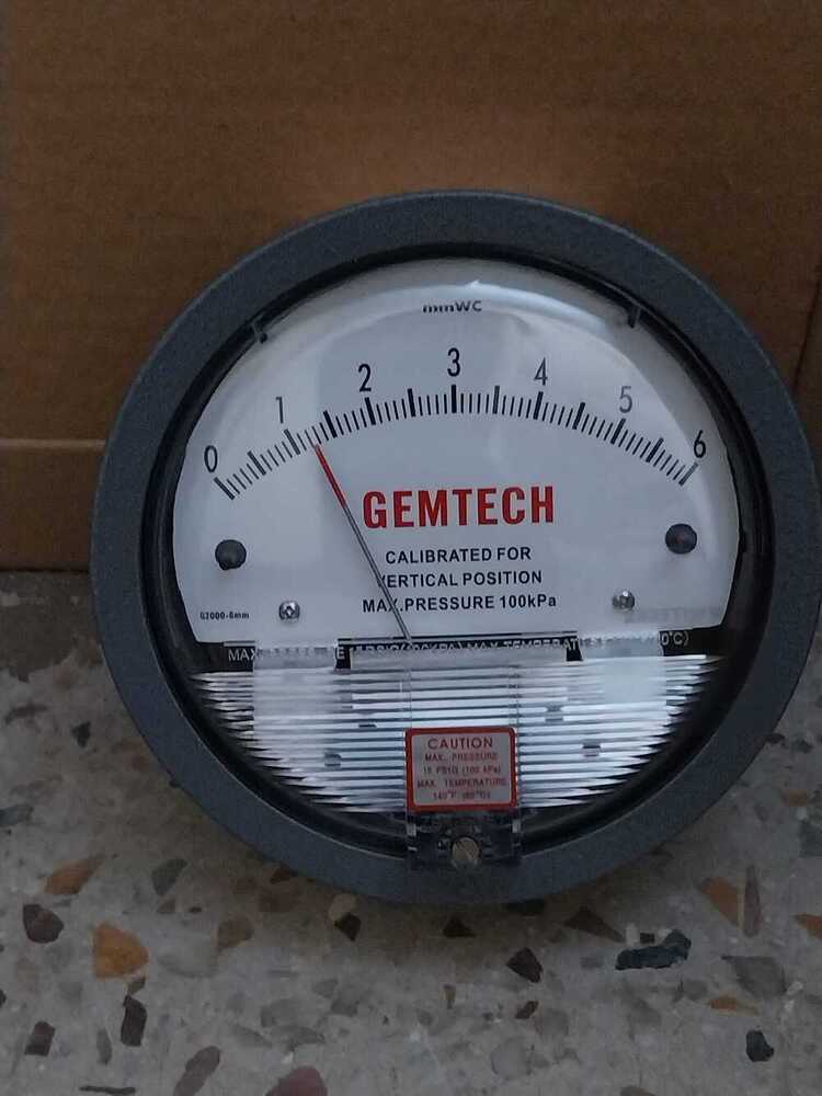 GEMTECH Differential Pressure Gauge Distributor From Jawahar Nagar Delhi