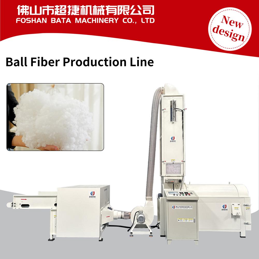 Advanced Automatic Ball Fiber Production System - Color: White