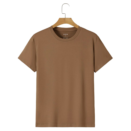 Cotton T-Shirt - Color: Brown
