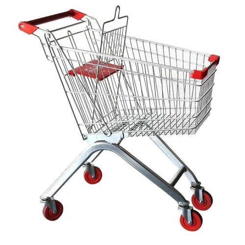 60 Ltr Shopping Trolley - Color: Silver