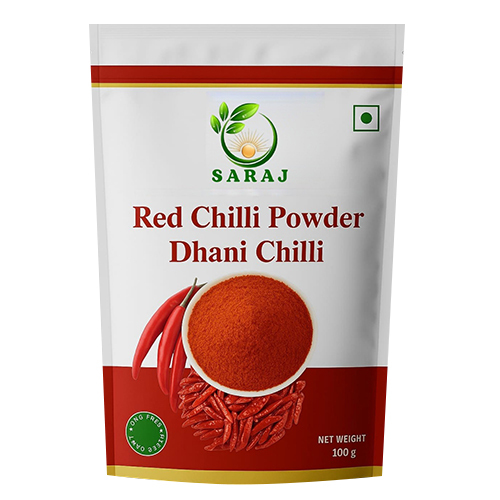 100G Dhani Chilli Red Chilli Powder - Grade: Food Grade