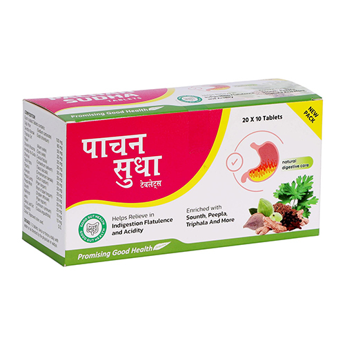 Pachan Sudha Tablets 20*10 - Age Group: For Adults