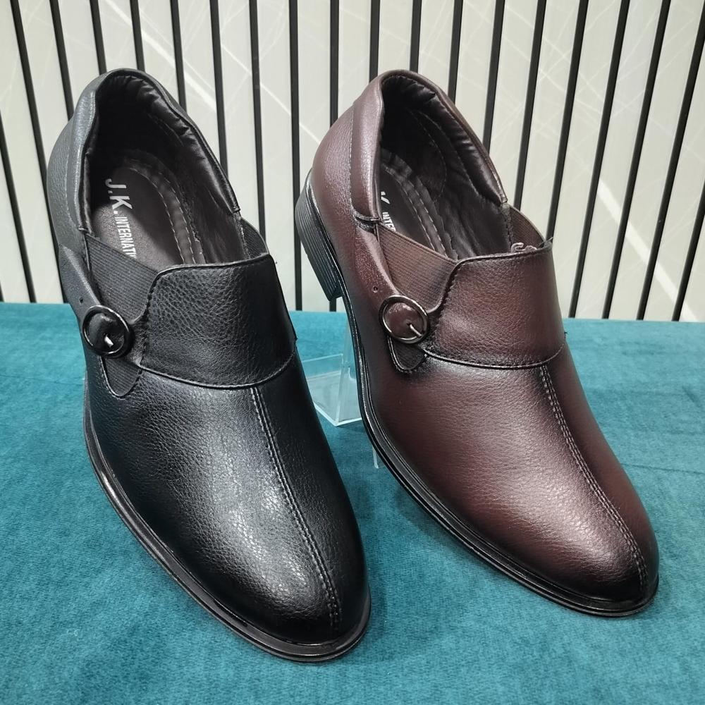 Formal Shoes - Leather Material, Low Heel Size, Colors: Black & Brown | Comfortable Inner Lining, Anti-sweat, Non-slippery Airmix Sole