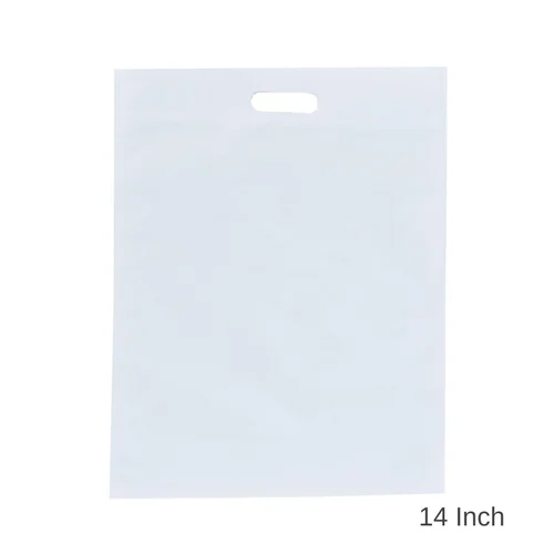 14 Inch White D Cut Pp Carry Bag - Load Capacity: 1 Kilograms (Kg)