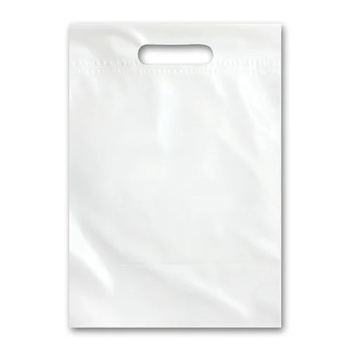 18 Inch White D Cut Pp Carry Bag - Load Capacity: 1  Kilograms (Kg)
