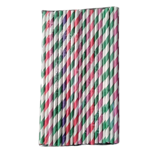 01_6 Mm Biodegradable Paper Straw - Color: White