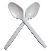 White Biodegradable Spoon - Hardness: Hard