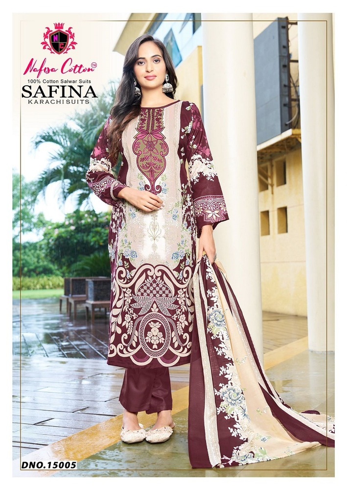 Nafisa Safina Vol-15  Karachi Dress Material
