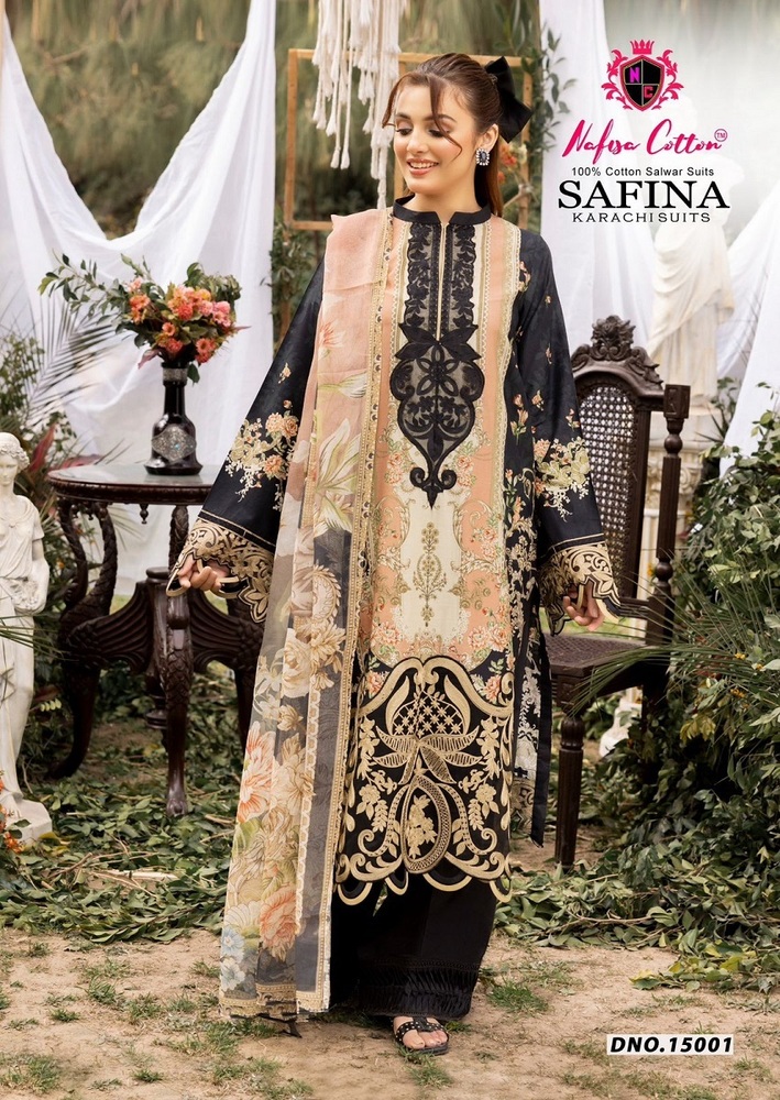 Nafisa Safina Vol-15  Karachi Dress Material