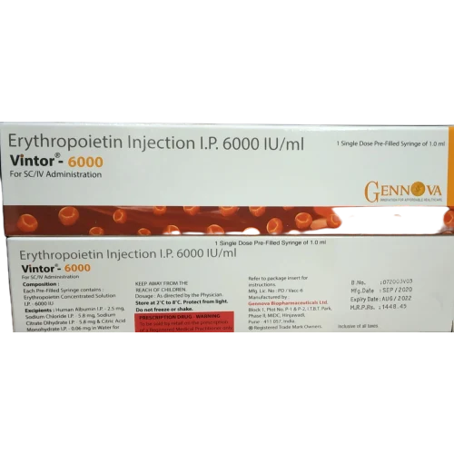 6000 Iu Vintor Injection - Physical Form: Liquid