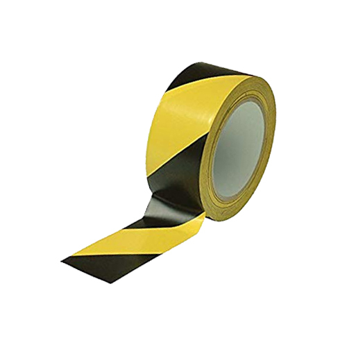 Black And Yellow Hazard Warning Safety Stripe Tape - Color: As Per Availability