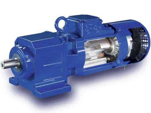 Electric Gear Motor - Color: Blue