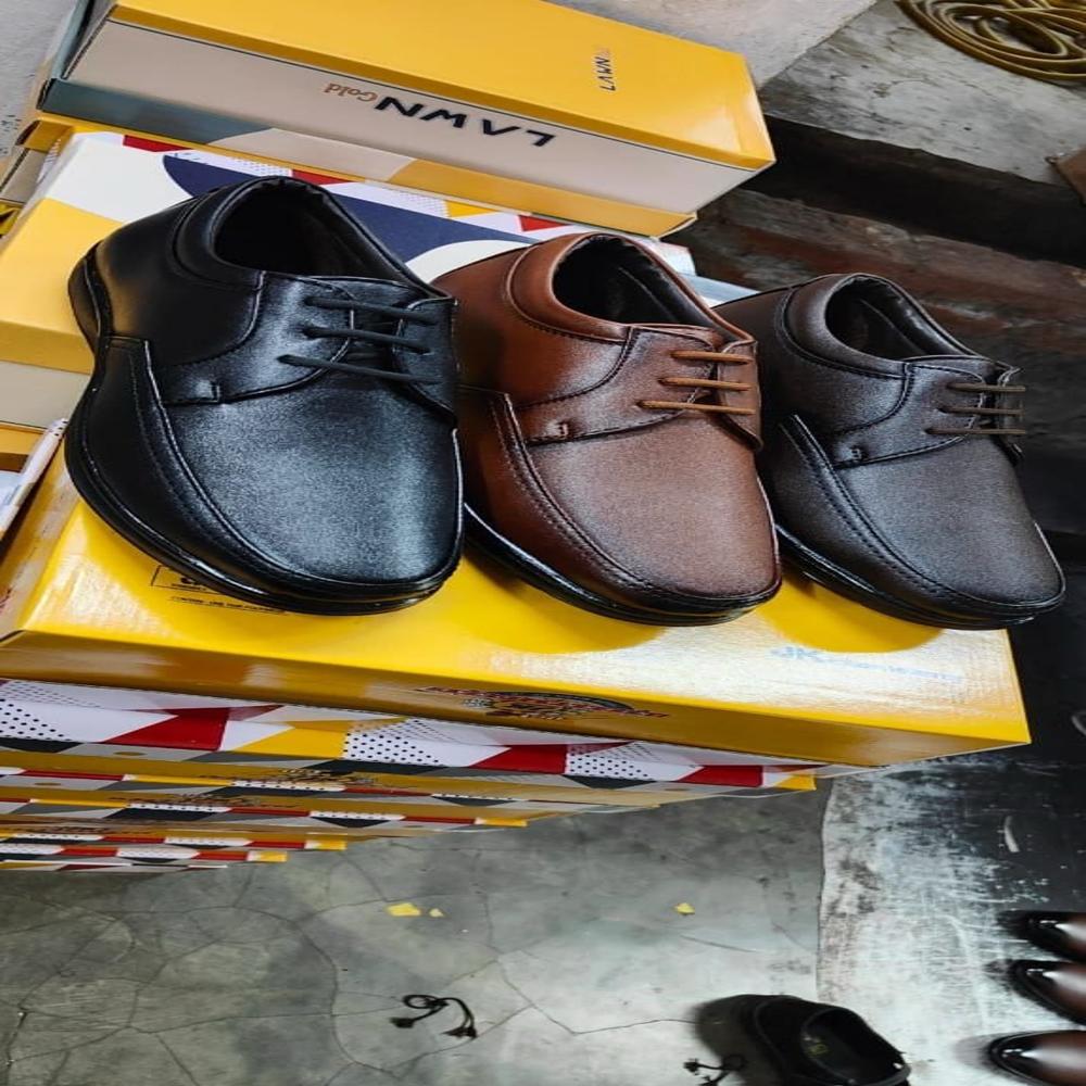 Formal Shoes - Genuine Leather, Standard Size, Black Color | Comfortable Cushion, Non-slippery Tpr Sole, Lightweight Design, Ideal For Office & Outdoor