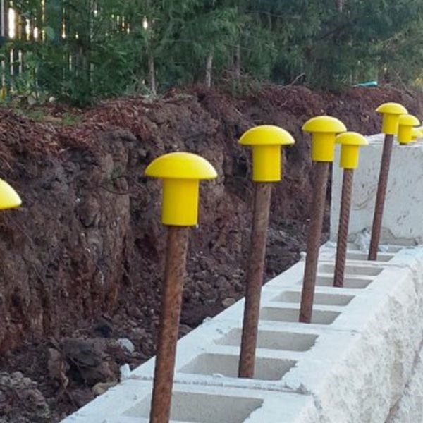 Yellow Rebar Cap