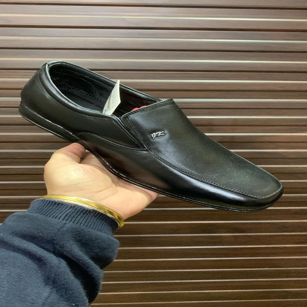 Formal Shoes - Genuine Leather, Size 8, Black Color | Comfortable Cushion, Non-slippery Alert Airmix Sole For Office & Outdoor Use