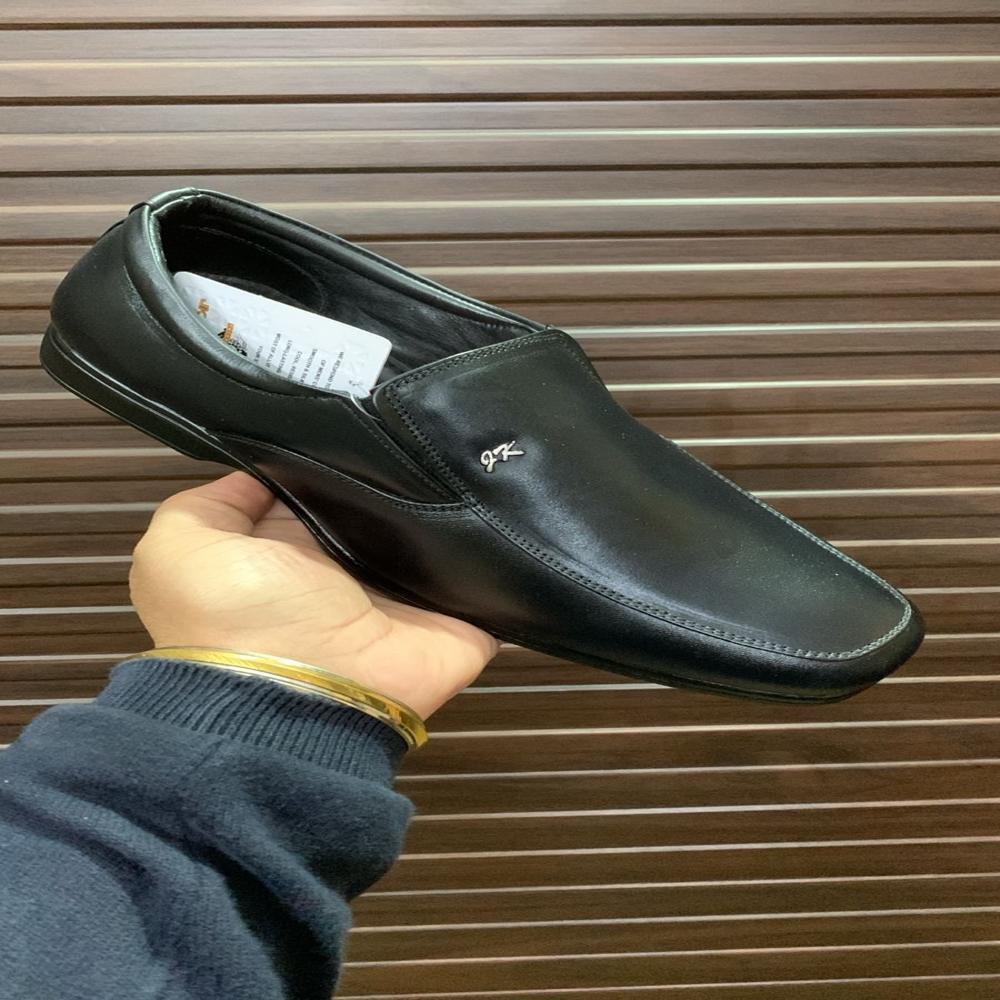 Formal Shoes - Genuine Leather, Size 8, Black Color | Comfortable Cushion, Non-slippery Alert Airmix Sole For Office & Outdoor Use