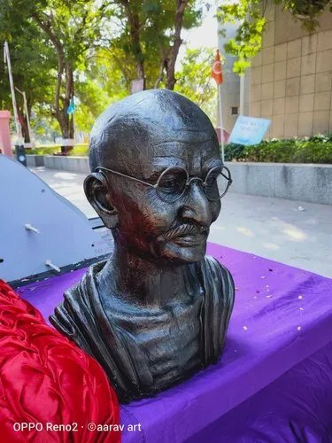 FRP BRONZE FINISH MAHATMA GANDHI BUST