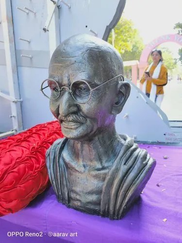 FRP BRONZE FINISH MAHATMA GANDHI BUST
