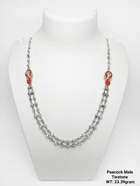 92.5 Silver Peacock Mala