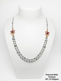 92.5 Silver Peacock Mala