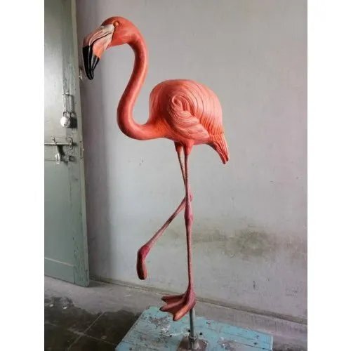 FRP Flamingo Bird Sculpture