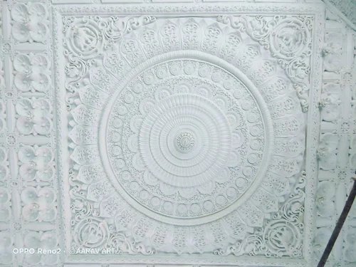 Frp Temple Ceiling - Standard Size, Customized Shape | White Color Coated Frp Material For Industrial Decoration Applications