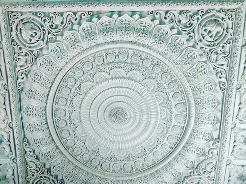 Frp Temple Ceiling - Standard Size, Customized Shape | White Color Coated Frp Material For Industrial Decoration Applications