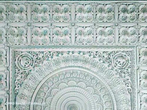 Frp Temple Ceiling - Standard Size, Customized Shape | White Color Coated Frp Material For Industrial Decoration Applications