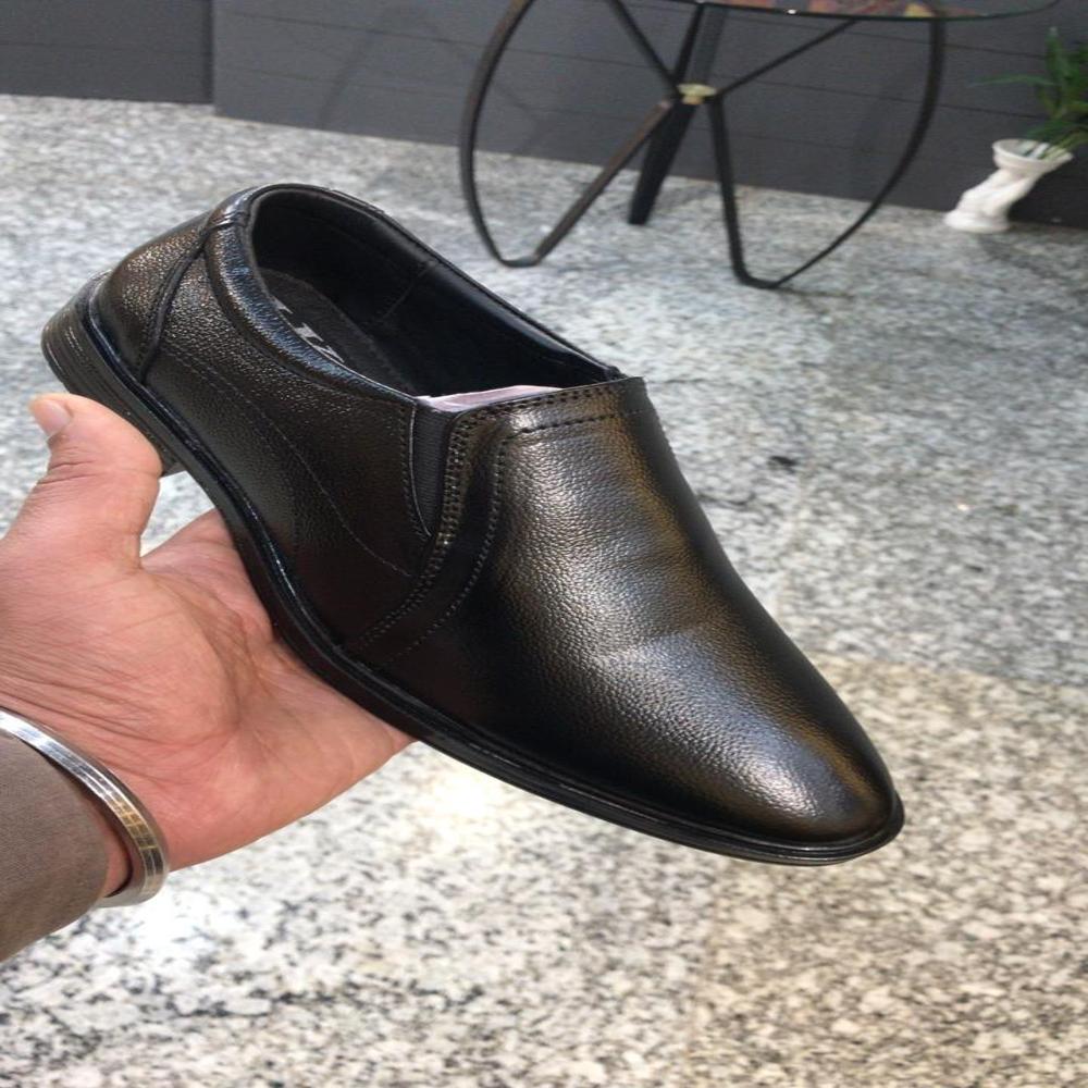 Formal Shoes - Genuine Leather, Size 8, Color Black | Comfortable Cushion, Non-slippery Alert Airmix Sole, Stylish For Office & Outdoor